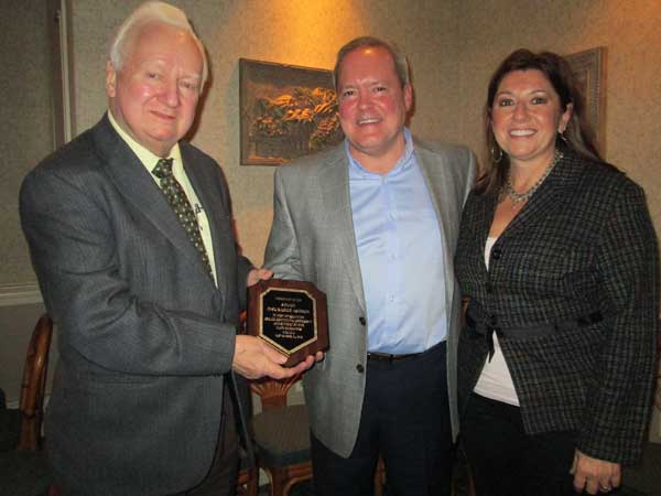 Mr. and Mrs. David Soucy Receive Award from Ray Nolan (NRICA Board Vice-President)