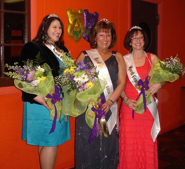 Queen and Princesses at Mardi Gras